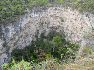 la sima de las cotorras sinkhole in chiapas, mexico